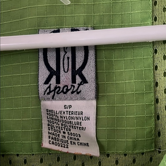 Sport Green Windbreaker Jacket - Picture 2 of 7